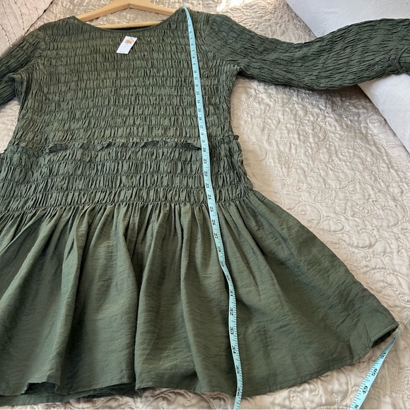 Olive Long Sleeve Tunic Top size XL - Picture 7 of 8